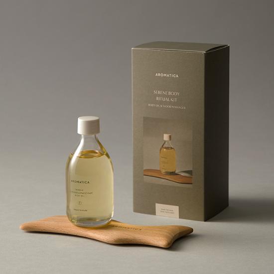 [단독/보습/탄력 오일] 아로마티카 바디오일 100ml 리츄얼 기획(괄사 포함) 5종 택1