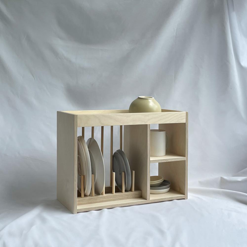 무심재목공소 우드 접시꽂이 선반