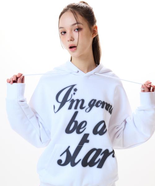 IM LETTERING HOODIE(WHITE)
