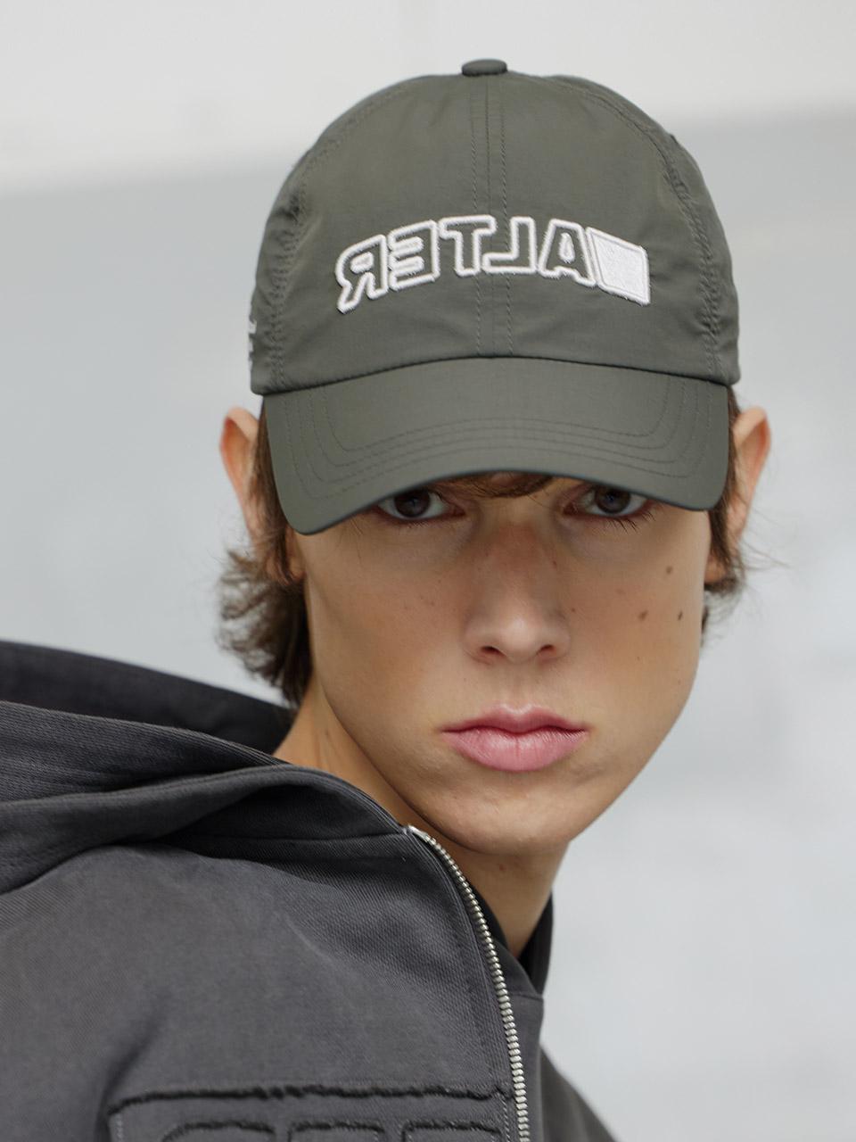 Nylon Neat Logo Cap_Khaki