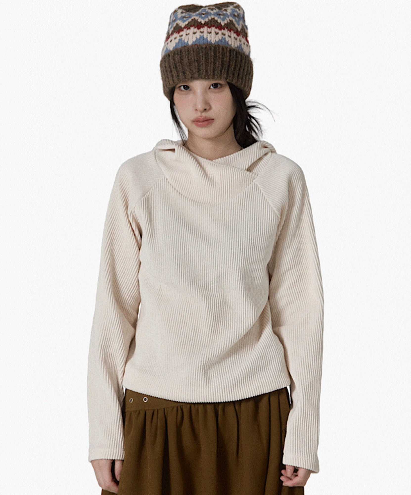 워밍 벨벳  스트링 후드(2cols)