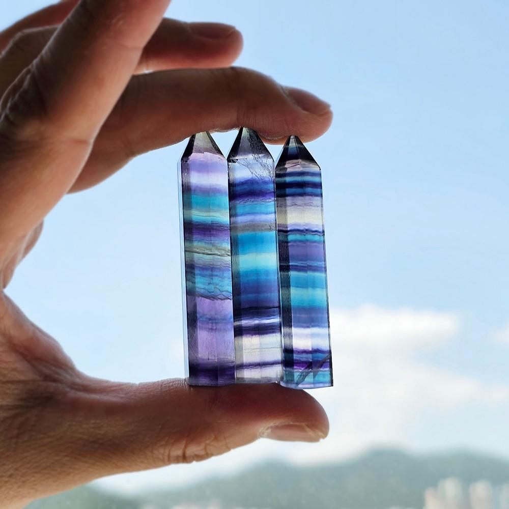 플로라이트 천연석 소원 애완돌 플루오라이트 행운의 포켓스톤