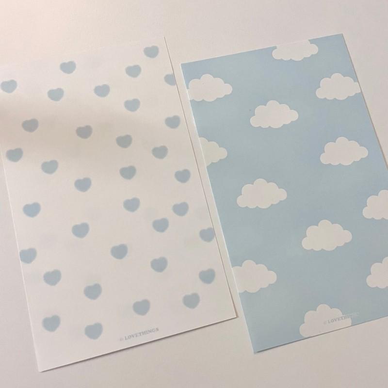 러브띵스 A7 diary refill - blue lover vol.4 다이어리속지