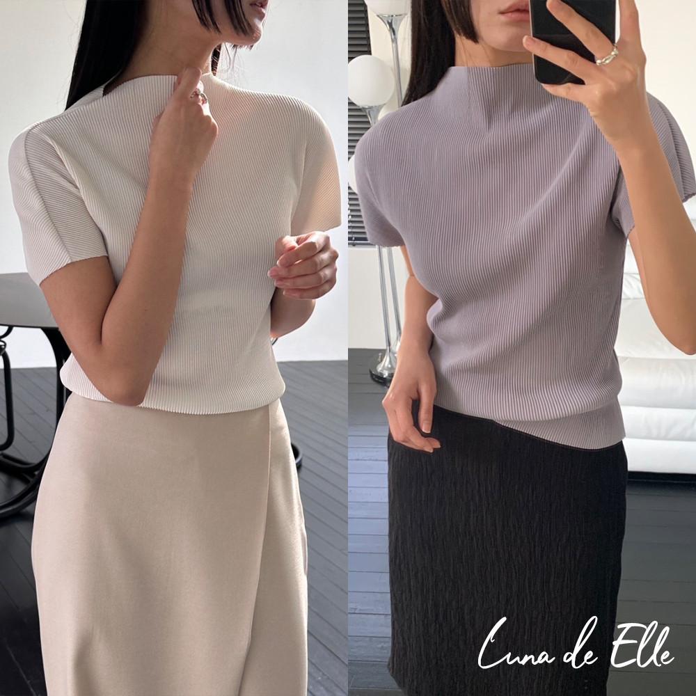 24SS 언더스탠딩 나노 플리츠 반팔 티셔츠