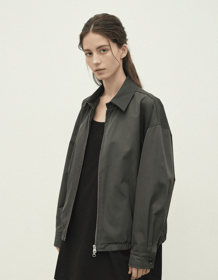 [made] Basil blouson jumper_charcoal