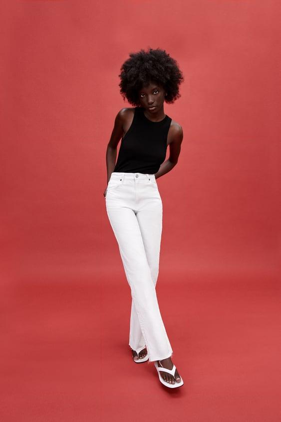 엑스트라 파인 리브드 니트 탑