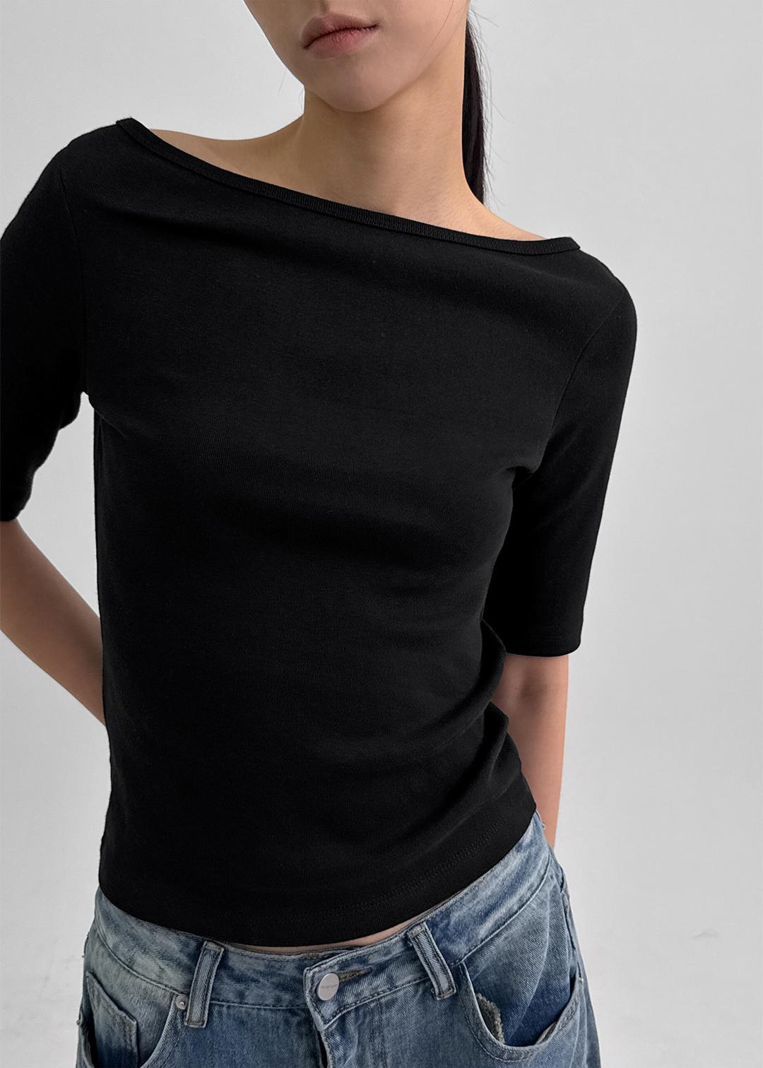 블랙업 [MADE] 센코 보트넥 5부티