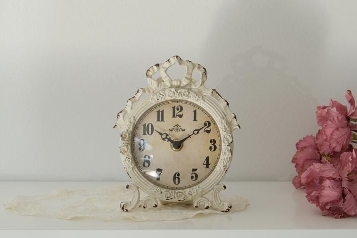 에슐리 크림 빈티지 엔틱 탁상시계