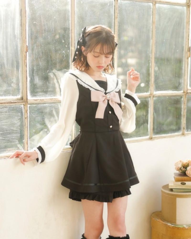 LIZ LISA 리즈리사 세일러 셋업 양산형 지뢰계