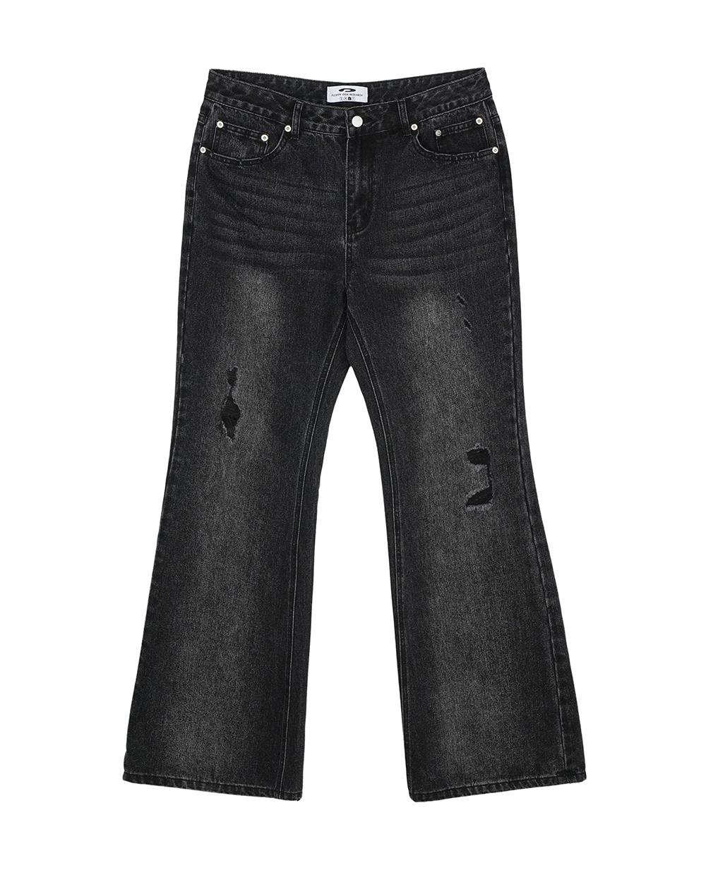 Woman's Vintage Boots Cut Denim Jeans Black