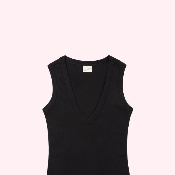 Classic sleeveless top (Black)