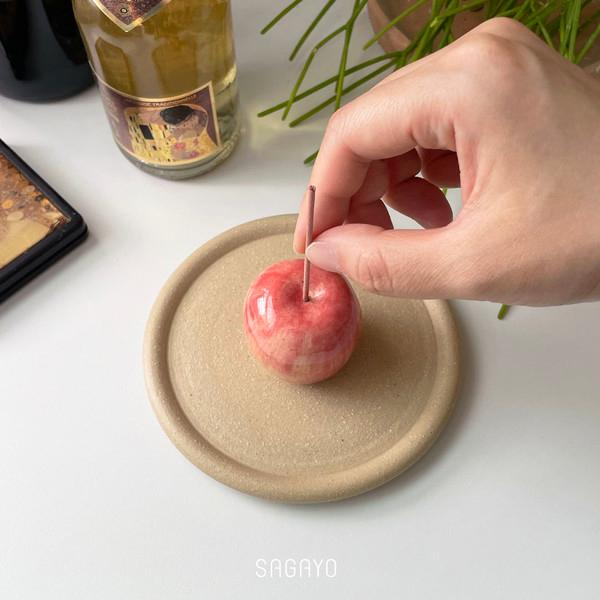 [Incense holder] SAGUA 사과 인센스홀더 (주문 후 제작 상품 -2주 소요)