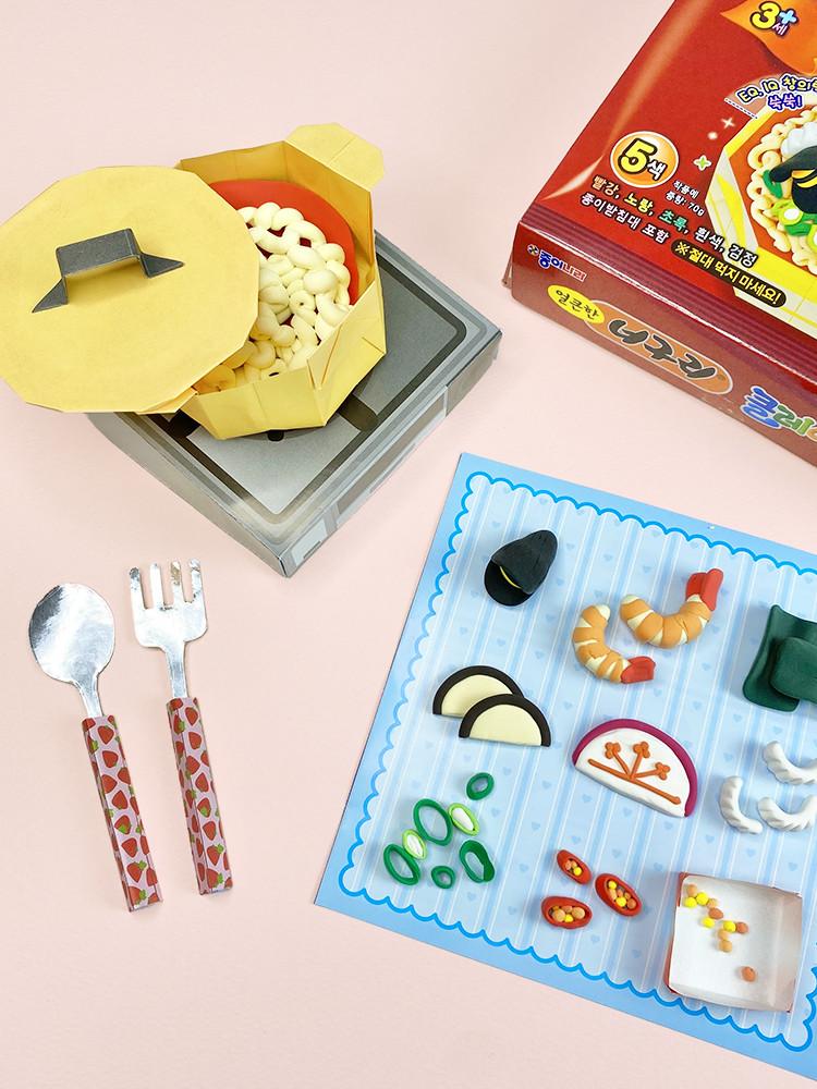 종이나라 얼큰한 너구리 클레이나라＋종이접기