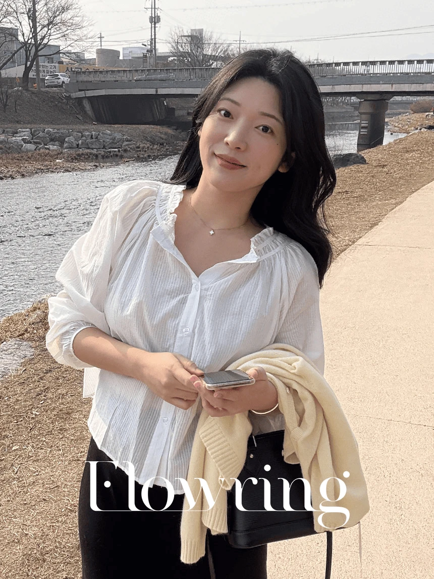 [여리핏]흐늘 블라우스*일주일 소요