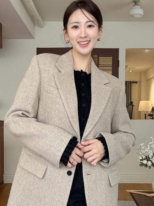 Oversized Wool Tailored Jacket_2color