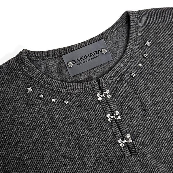 Heine western hook henryneck long sleeves (gray)