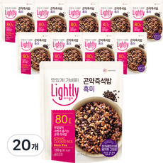 라이틀리 곤약즉석밥 흑미  150g, 20개