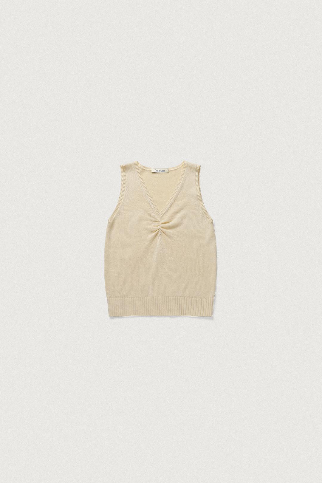 COVERS V-NECK SLEEVELESS [BUTTER]
