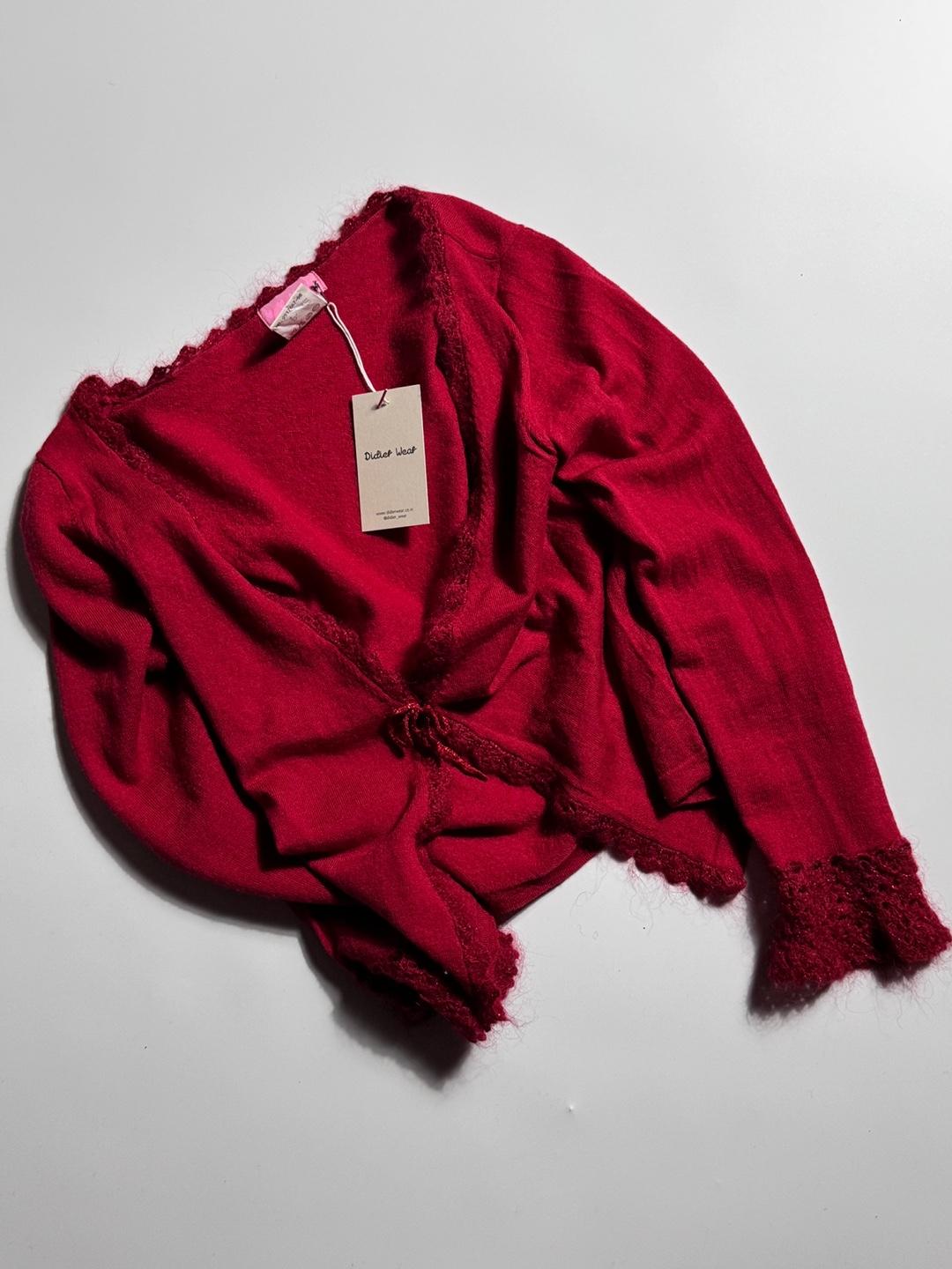 Japan Vintage Lace Detail Cardigan