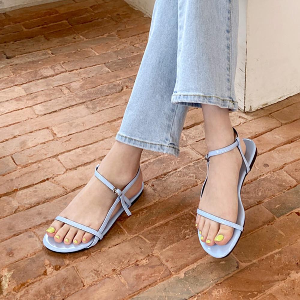 국내 제작 220-255mm 17color 발 편한 스트랩 여자 여름 샌들 1cm