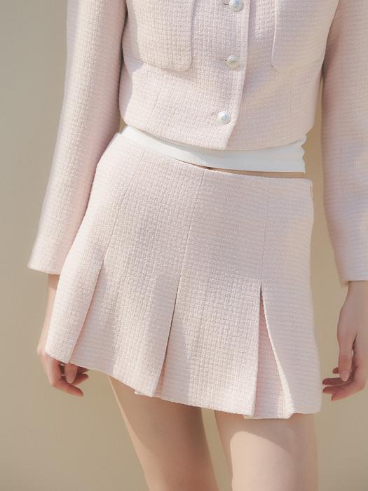 TWEED MINI SKIRTPANTS_PINK