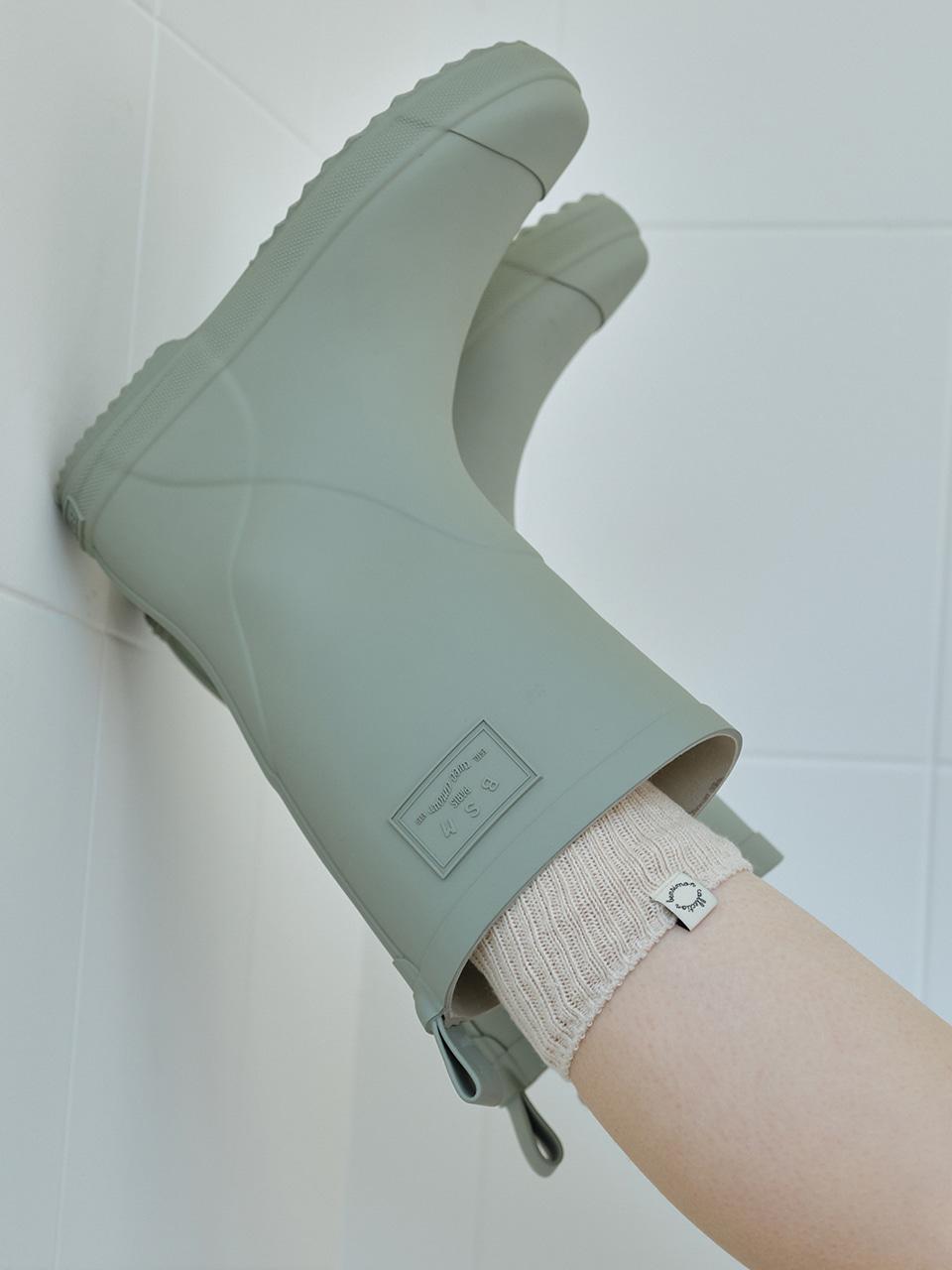 BSM RAIN BOOTS MID - SAGE GREEN