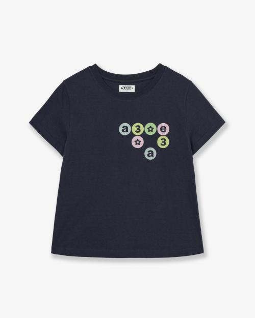COLOR DOT LOGO TEE [NAVY]