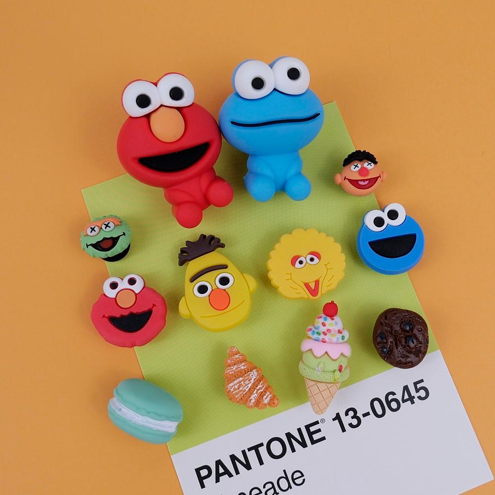 세서미 엘모 크록스 지비츠 호환 신발장식 쿠키몬스터 참 악세사리 12P 세트