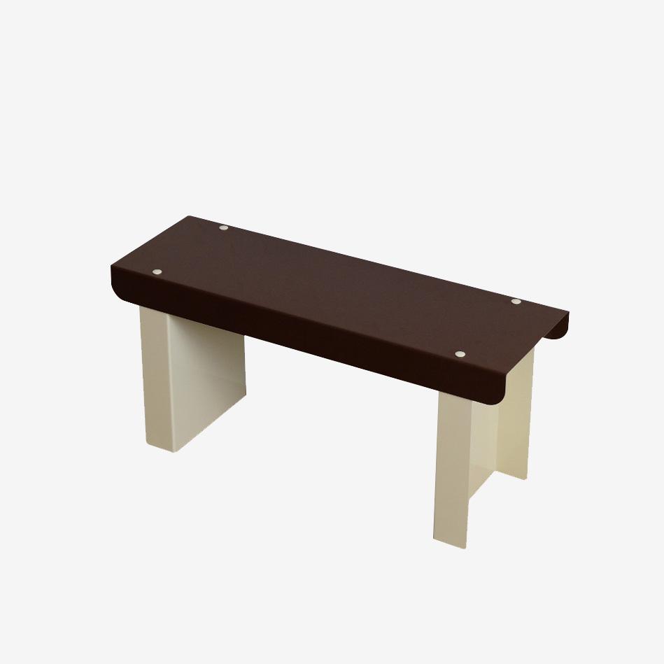MINI BENCH - BROWN / YELLOW