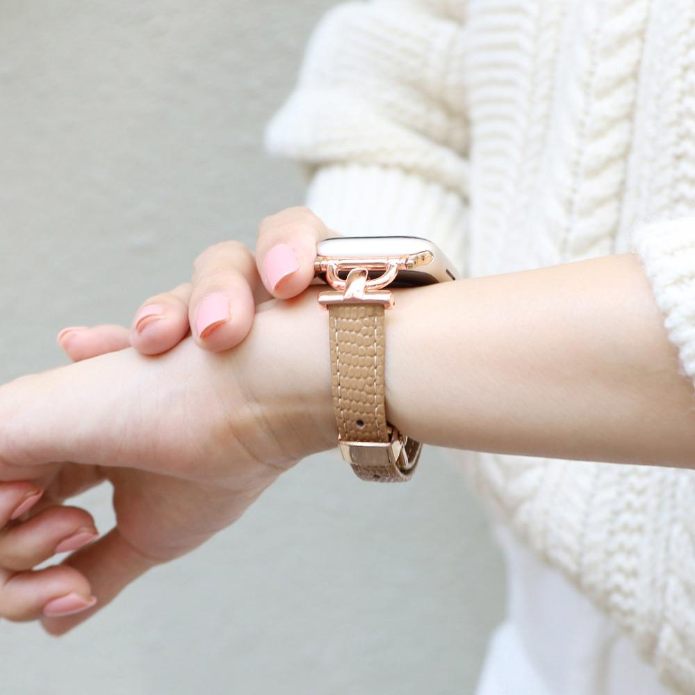 하이루프 애플워치 스트랩 D링 레더