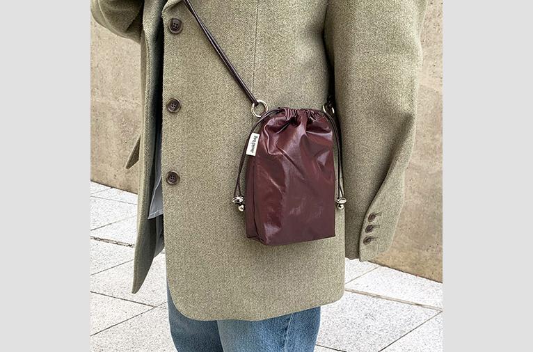 [잭코백] Glazed Mini bag - BROWN