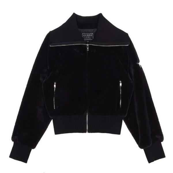 (롯데백화점)여성 니트카라 에코퍼 집업(YM4K3420)