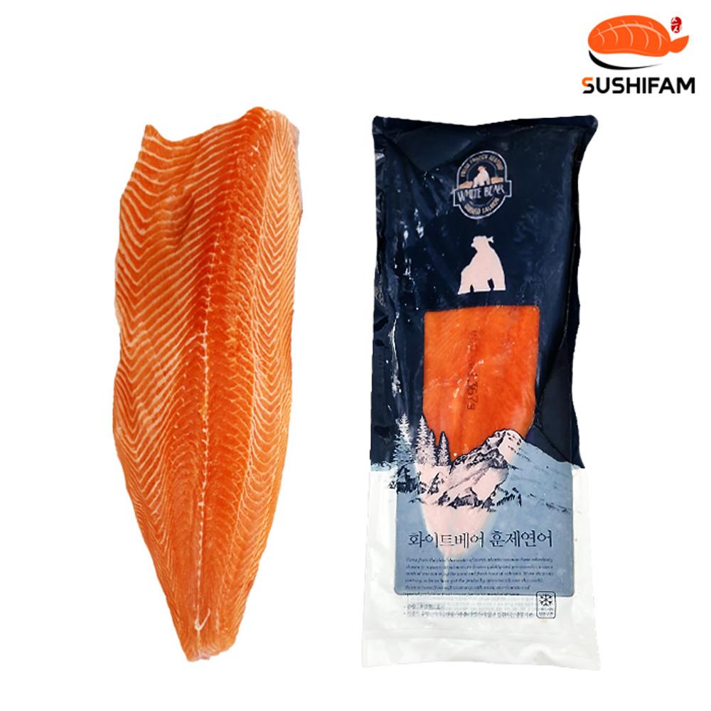 연어 통필렛 (1KG이상) 훈제연어 냉동생연어 스시팜 (도매, 업소용) [원산지:칠레]