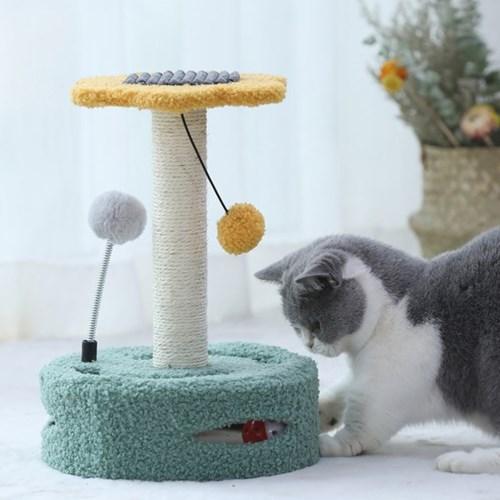 [당일출고/고양이 스크래쳐] 미니 냥냥펀치 꽃 스크래쳐