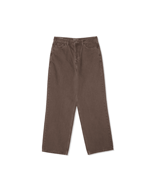 브루먼(BRUMAN)  Garment-Dyed Denim Pants (Brown) - 사이즈 & 후기 | 무신사