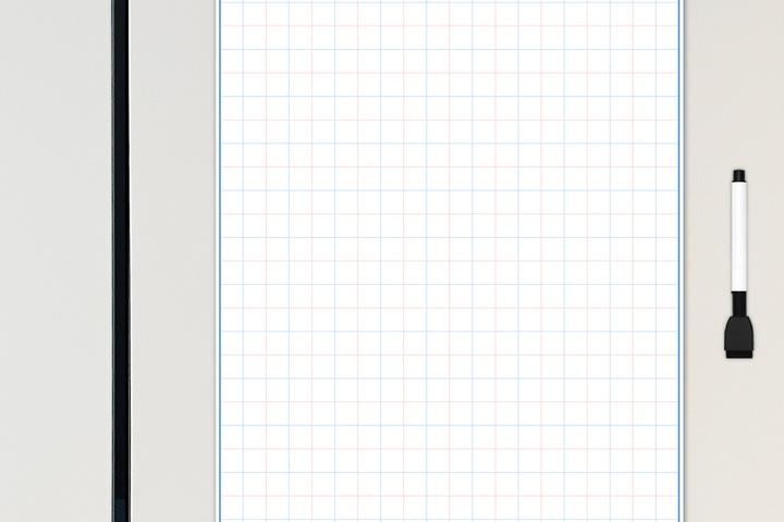 국내산 프리미엄 컬러 체크 자석메모보드 스케줄러 냉장고 화이트 보드(지우개 보드마카 증정)
