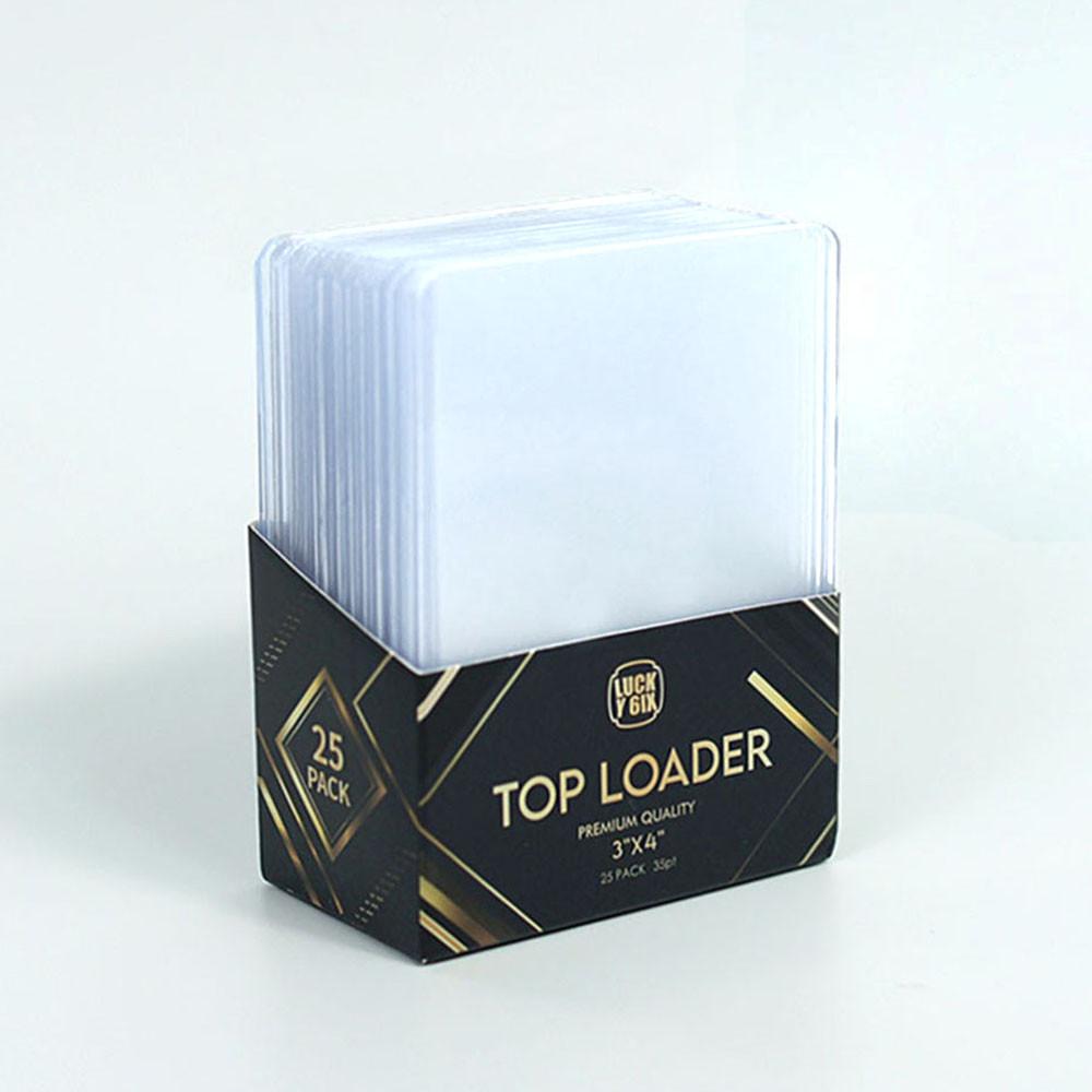 럭키식스 투명 탑로더 25개 카드 슬리브 홀로그램