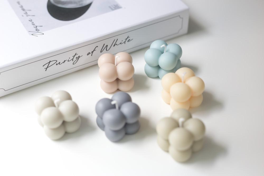 미니큐브캔들 인테리어소품 천연소이캔들 미니캔들 오브제캔들