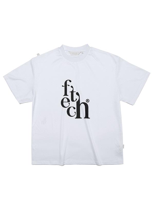 MESH LOGO T-SHIRT WHITE