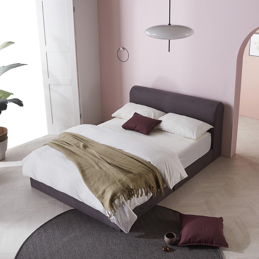 아치 패브릭 침대프레임 부부 트윈 라지 이스턴 슈퍼 싱글 킹 침대 프레임 슬립퍼