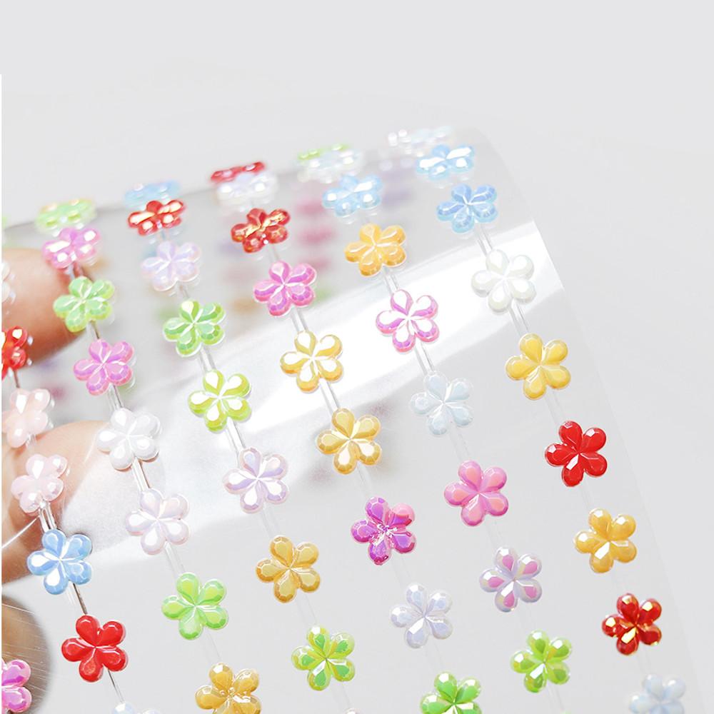 A04 비즈스티커 레인꽃 8mm 꾸미기 공예 재료