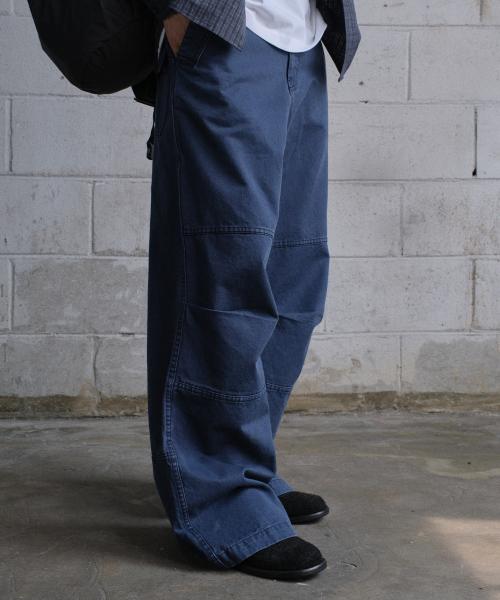 VERN WASHED PANTS (DARK NAVY)