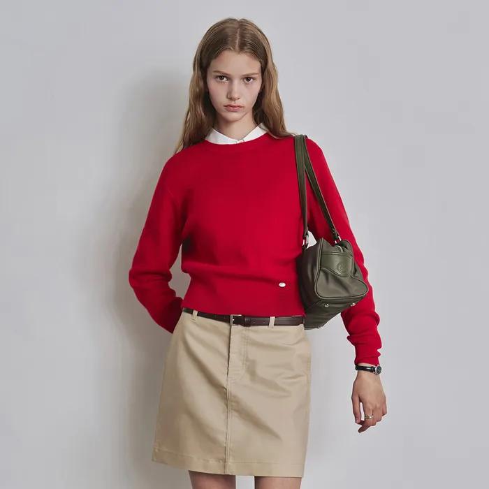 [고미 PICK] [우먼] 베이직 라운드 골지 니트 8 COLOR COWKT002