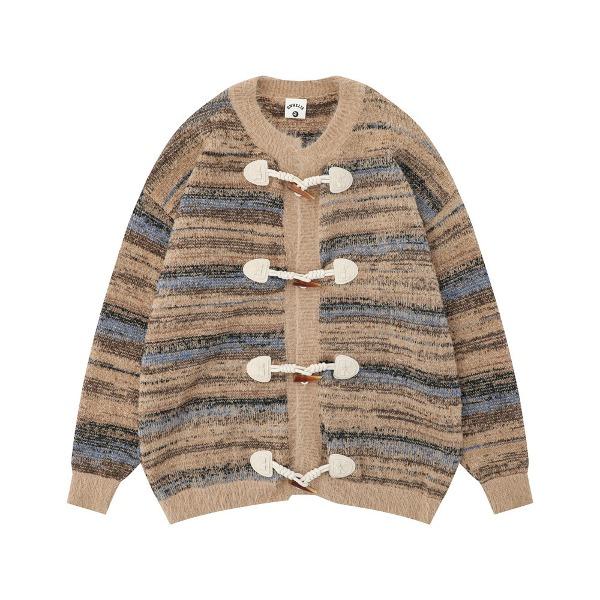 가바바 남녀공용 스트라이프 떡볶이 니트 자켓 G78420
