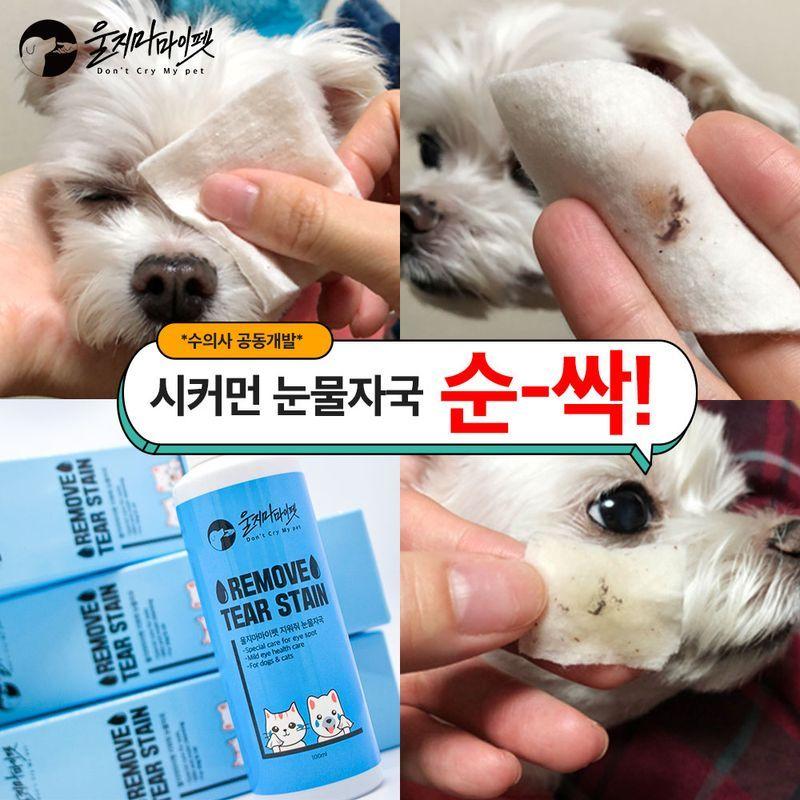 ★견주집사 필수템★까만 눈물자국 싹-!/눈꼽/눈가이물질 제거/지워줘눈물자국 /견주집사필수템