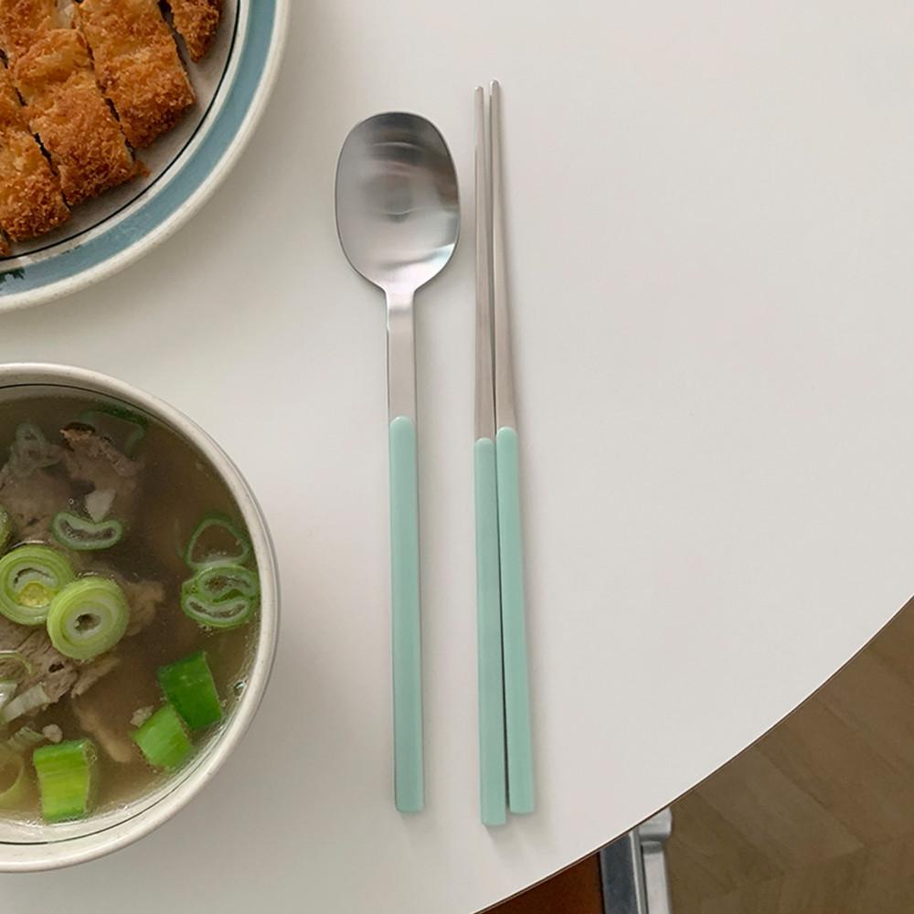 NEW 샤인 수저세트 민트