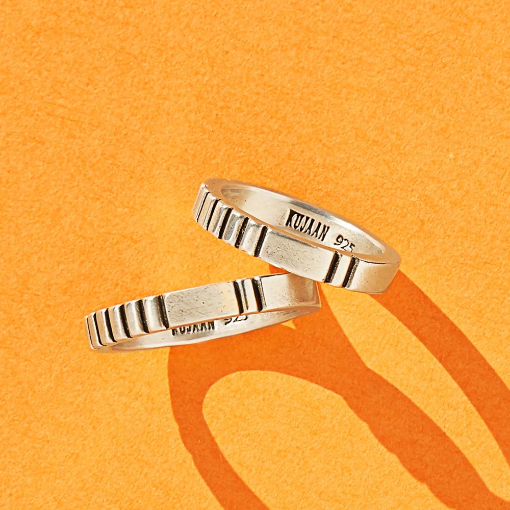 [KUJAAN][쿠잔] VERTICAL LINE RING / BS-KJ014