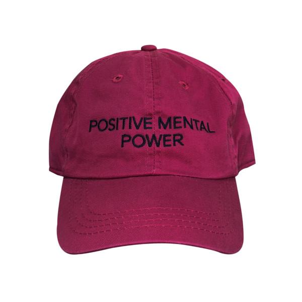 POSITIVE MENTAL POWER CAP IN DARK RED (지금 주문시 5월 19일 배송출발)