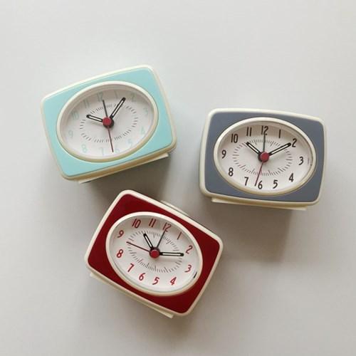레트로 컬러 알람 탁상시계 4 colors 빈티지 소품