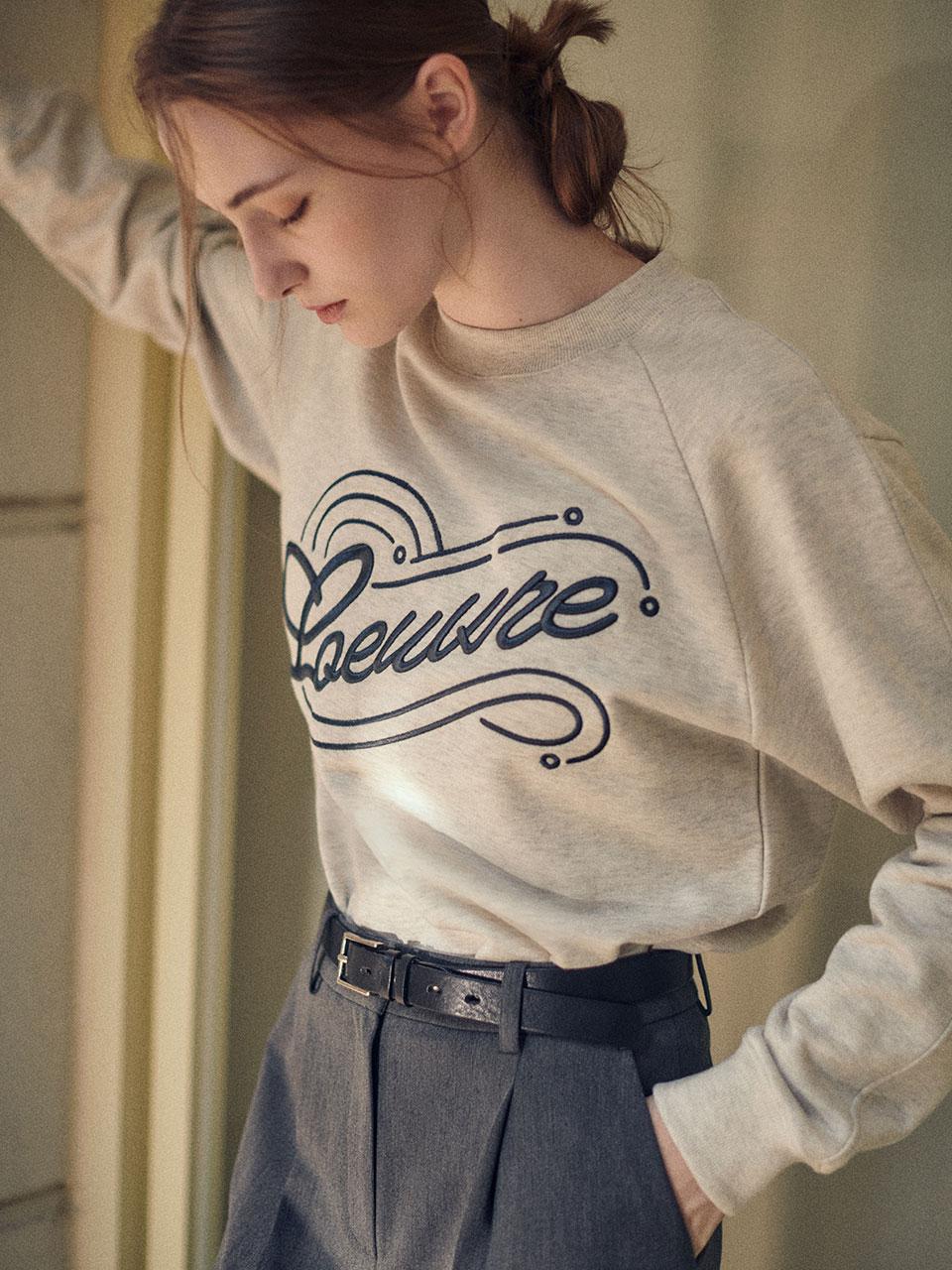 Retro Embroidery Sweatshirt SW2AE716-FR